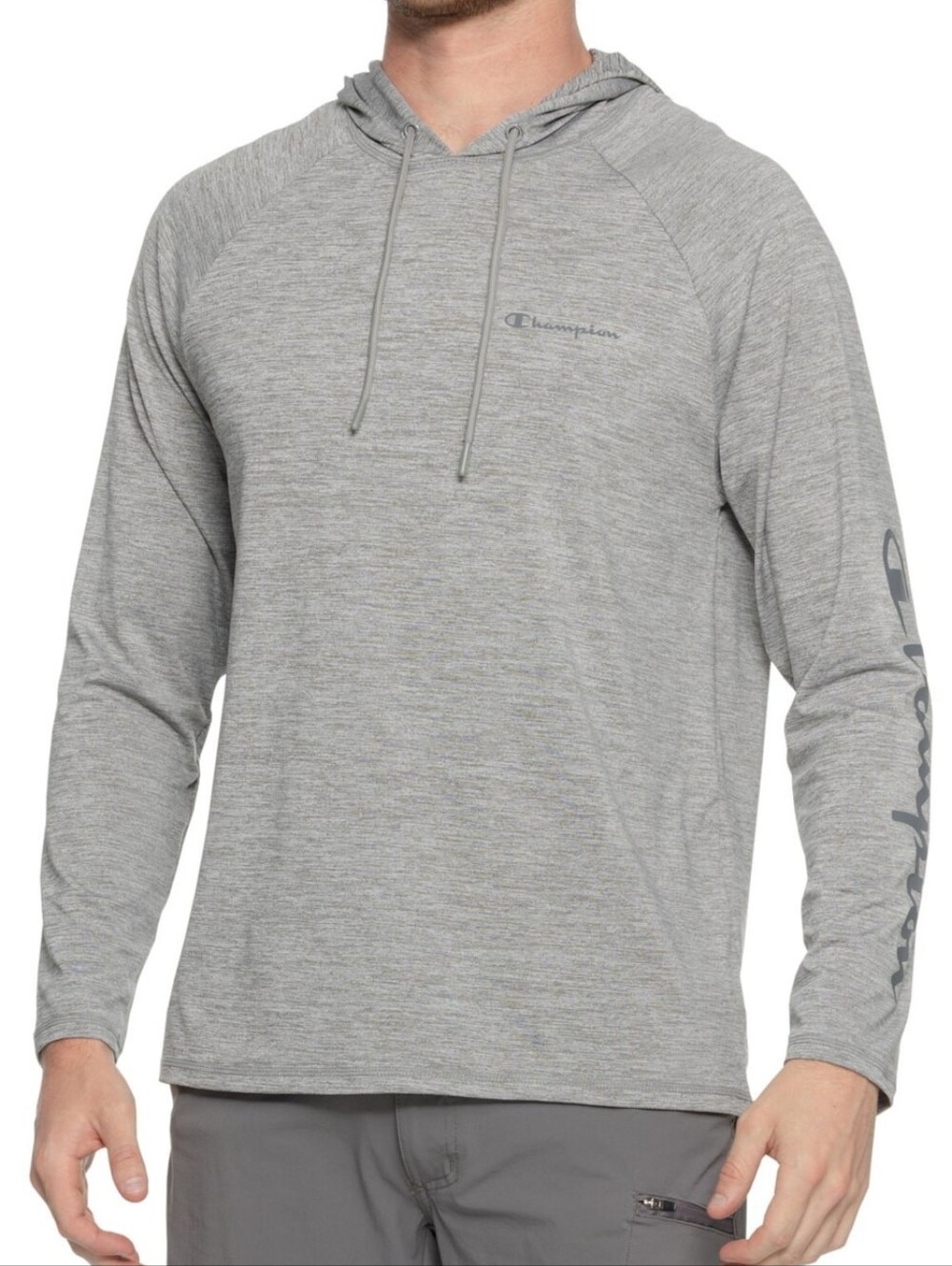 Champion Men's Hooded Long Sleeve Sunshirt New Size Medium